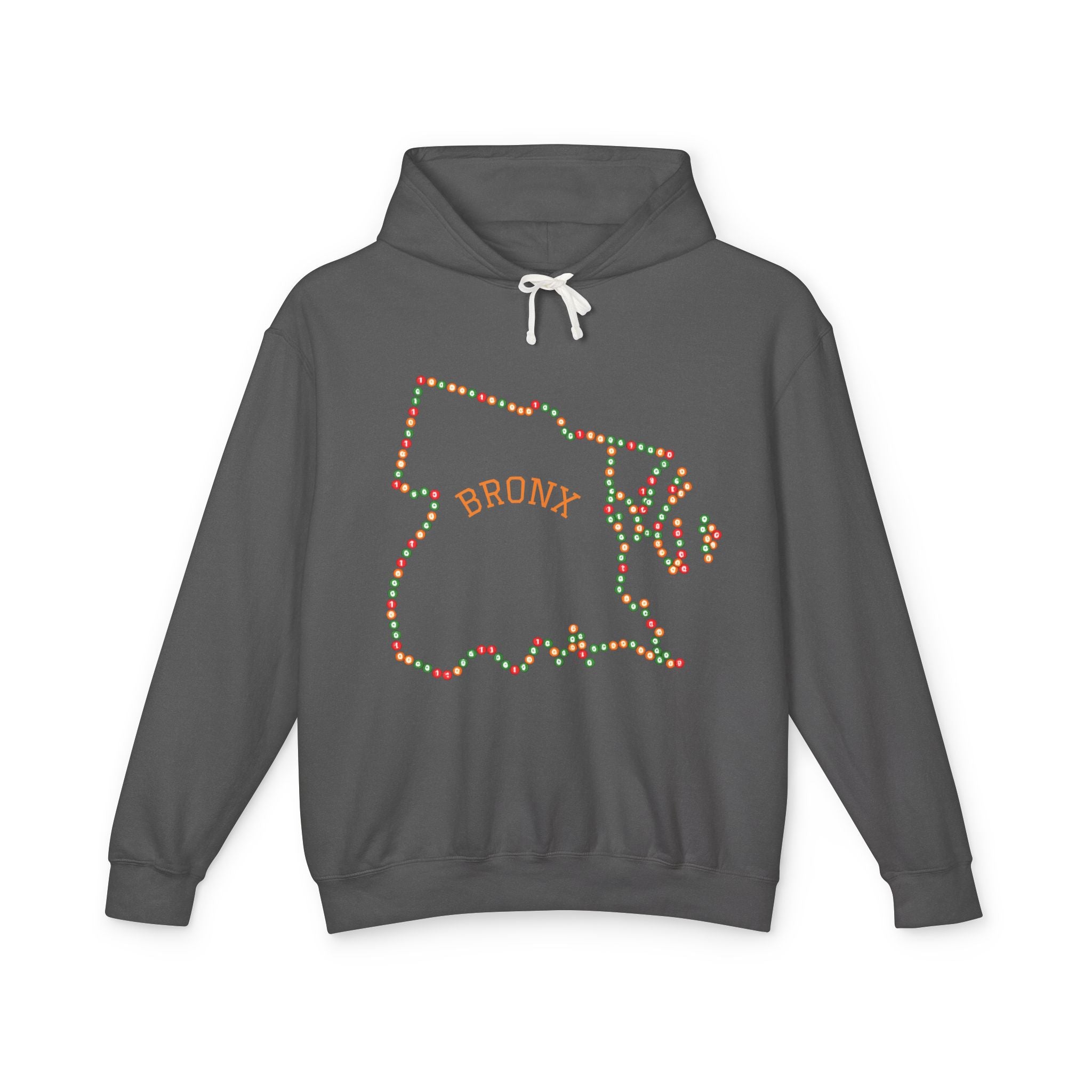 Bronx Map Subway  Hoodie | New York Borough Outline Hooded Sweatshirt