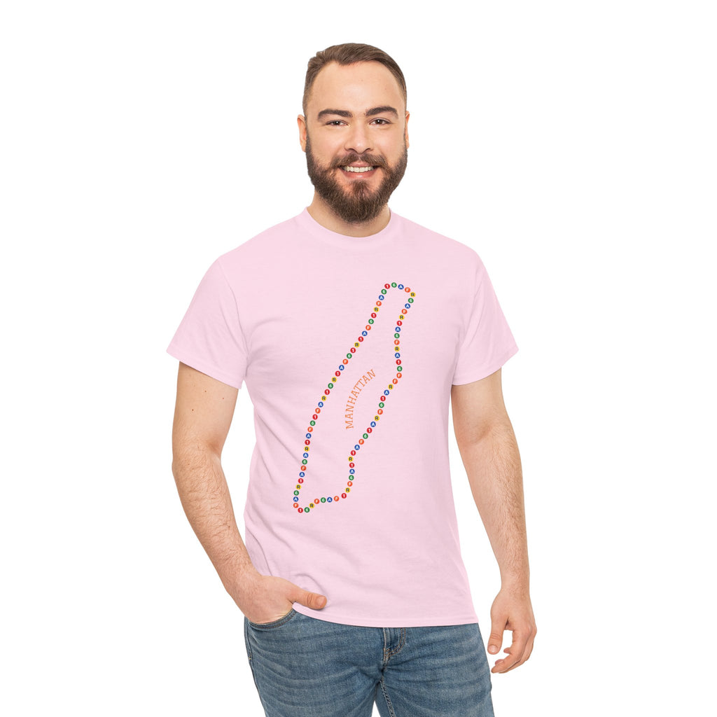 Manhattan Map Subway Signs T-Shirt | Subway Signs Tee
