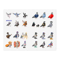 NYC Pigeon Sticker Sheet —24 Cute New York Bird Decals