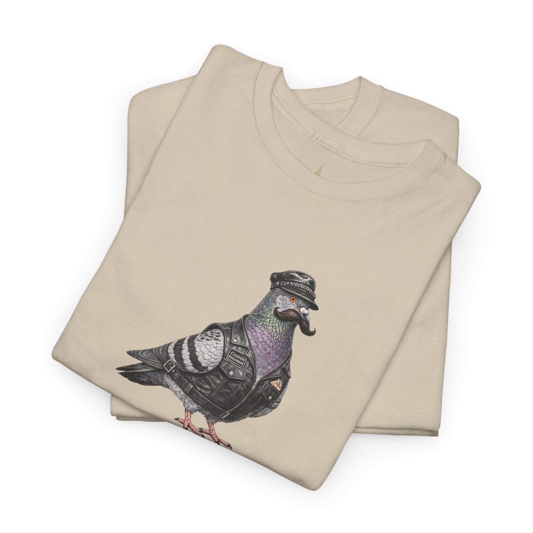 Customizable Chelsea NYC Pigeon T-Shirt | Motorcycle Rider Tee