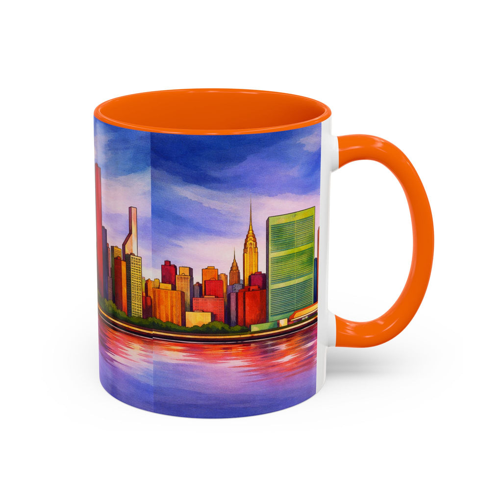 Colorful Midtown Manhattan Skyline NYC Accent Coffee Mug