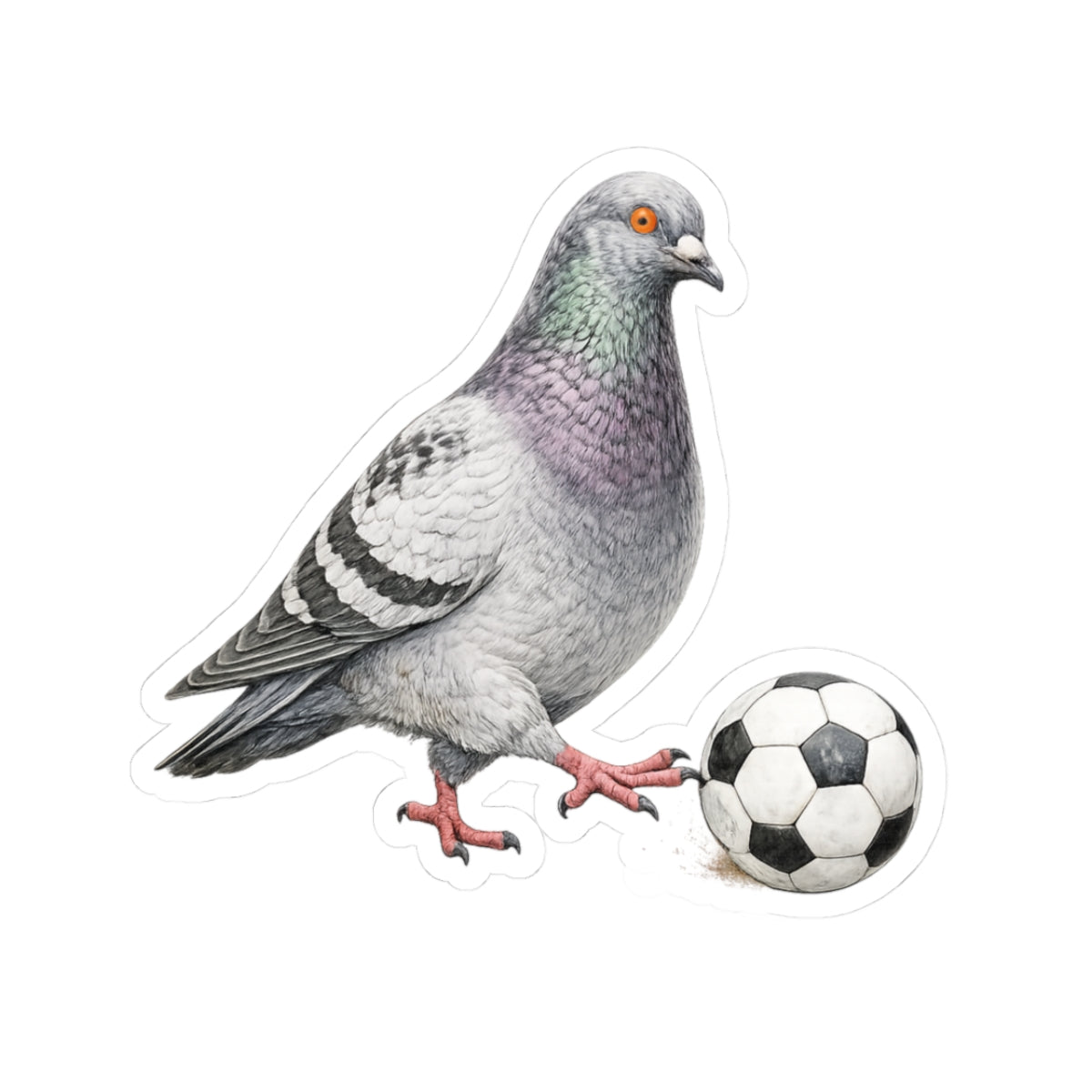 Corona NYC Pigeon 3" x 3" Sticker