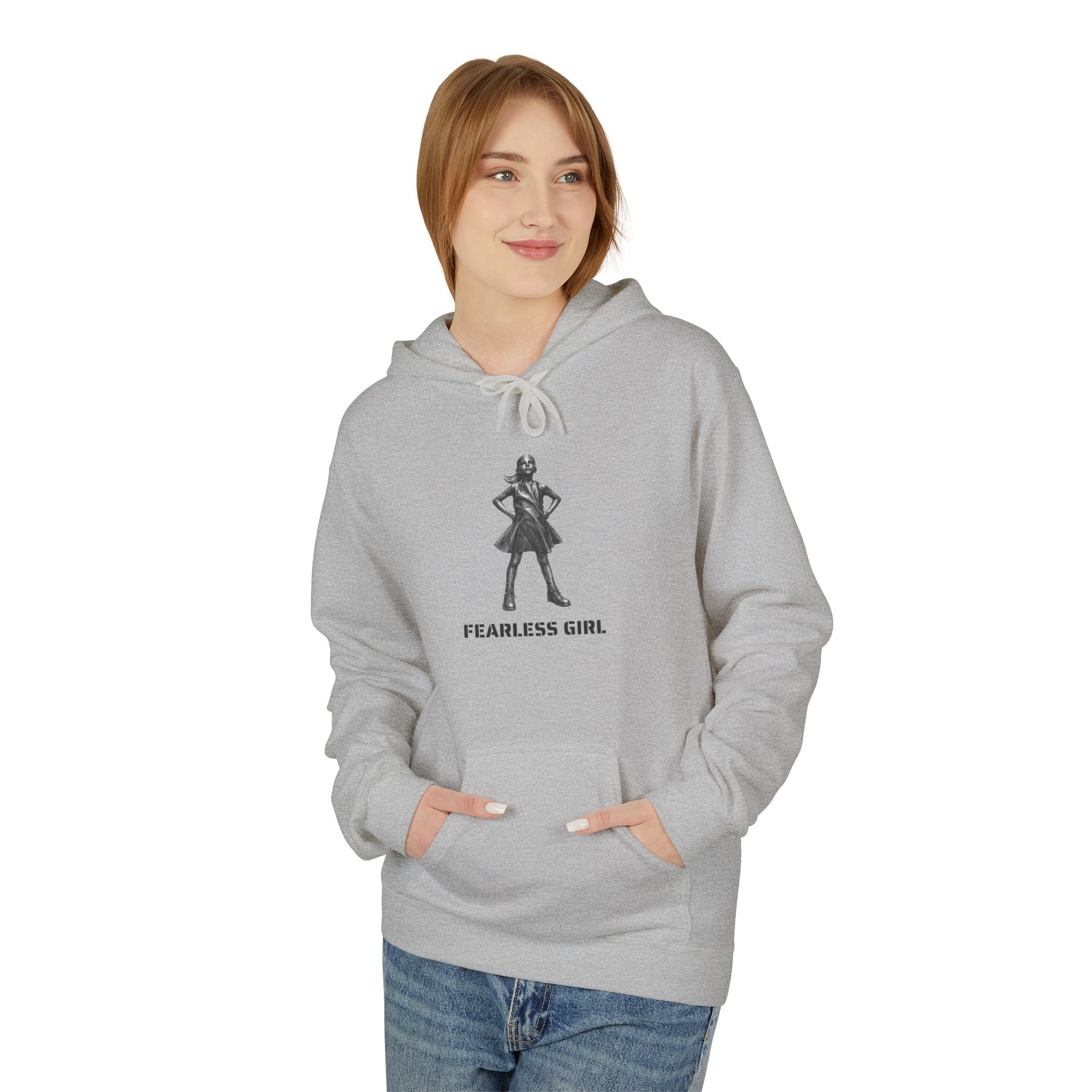 Fearless Girl Hoodie | NYC Empowerment Feminist Hooded Sweatshirt