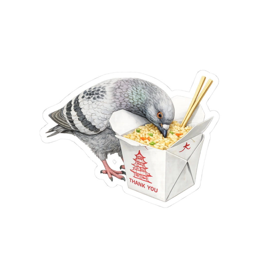 Flushing NYC Pigeon 3" x 3" Sticker