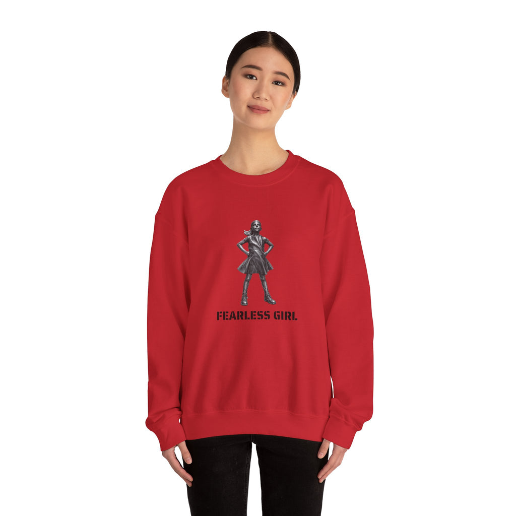 Sudadera con gráfico de la estatua Fearless Girl | Empoderamiento de Nueva York, Suéter con diseño feminista
