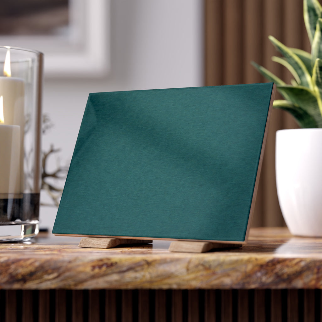 Grand Central Station Teal Blank Kitchen Backsplash Tile  NYC Teal Bath or Shower Tile 6" x 8"