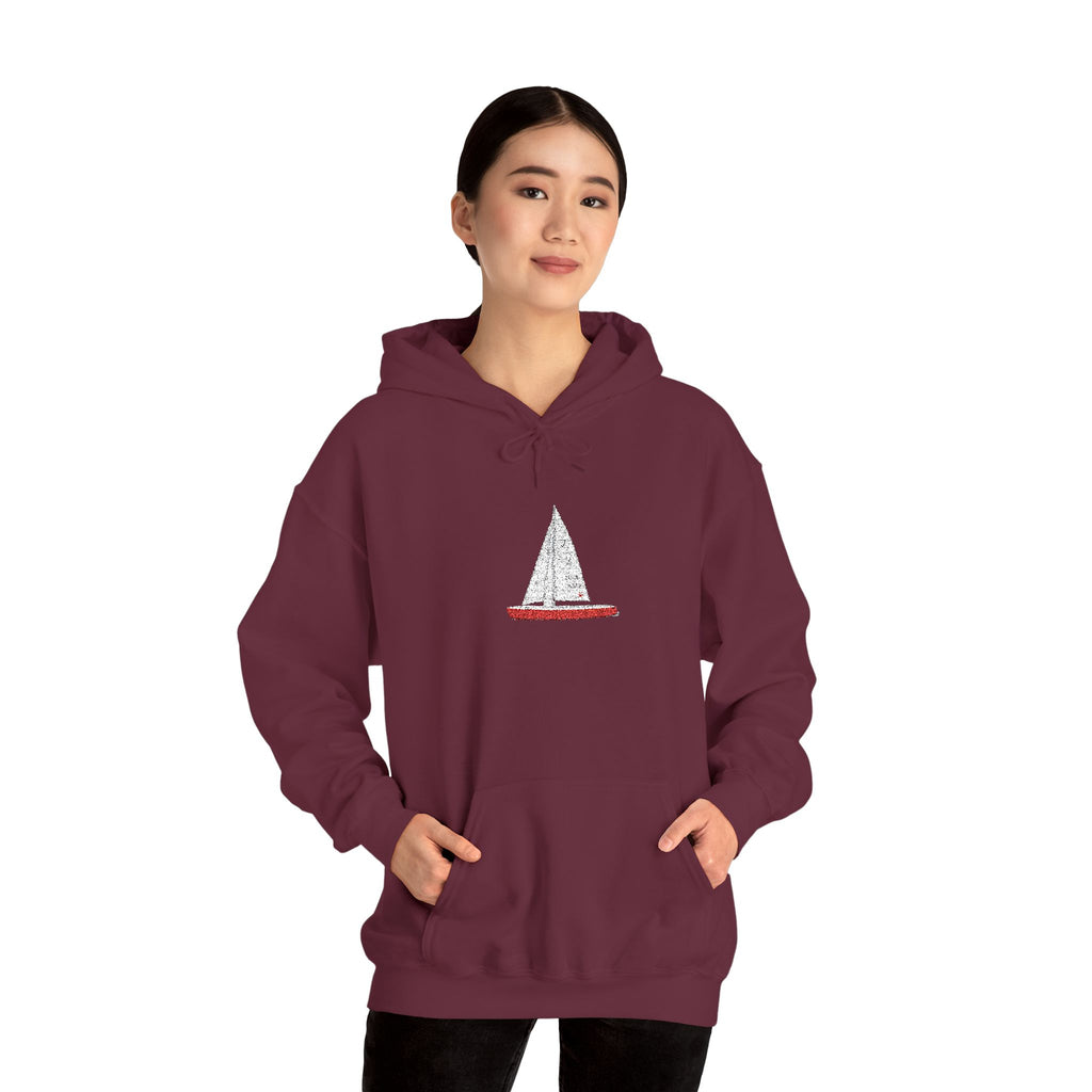 Sudadera con capucha unisex bordada de Central Park Model Sailboat NYC  Sudadera con capucha bordada de velero de Nueva York