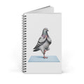 Customizable Central Park NYC Pigeon Spiral Journal | Manhattan Yoga Tree Pose Bird Lovers Notebook