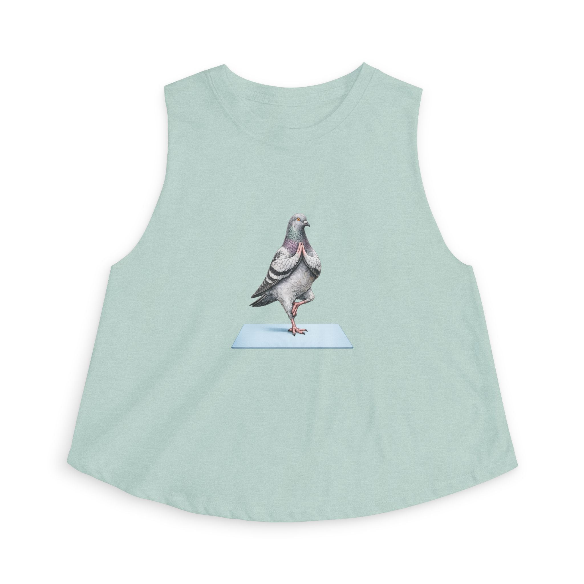 Central Park NYC Pigeon Crop Top — Yoga Bird Lovers YogiTank