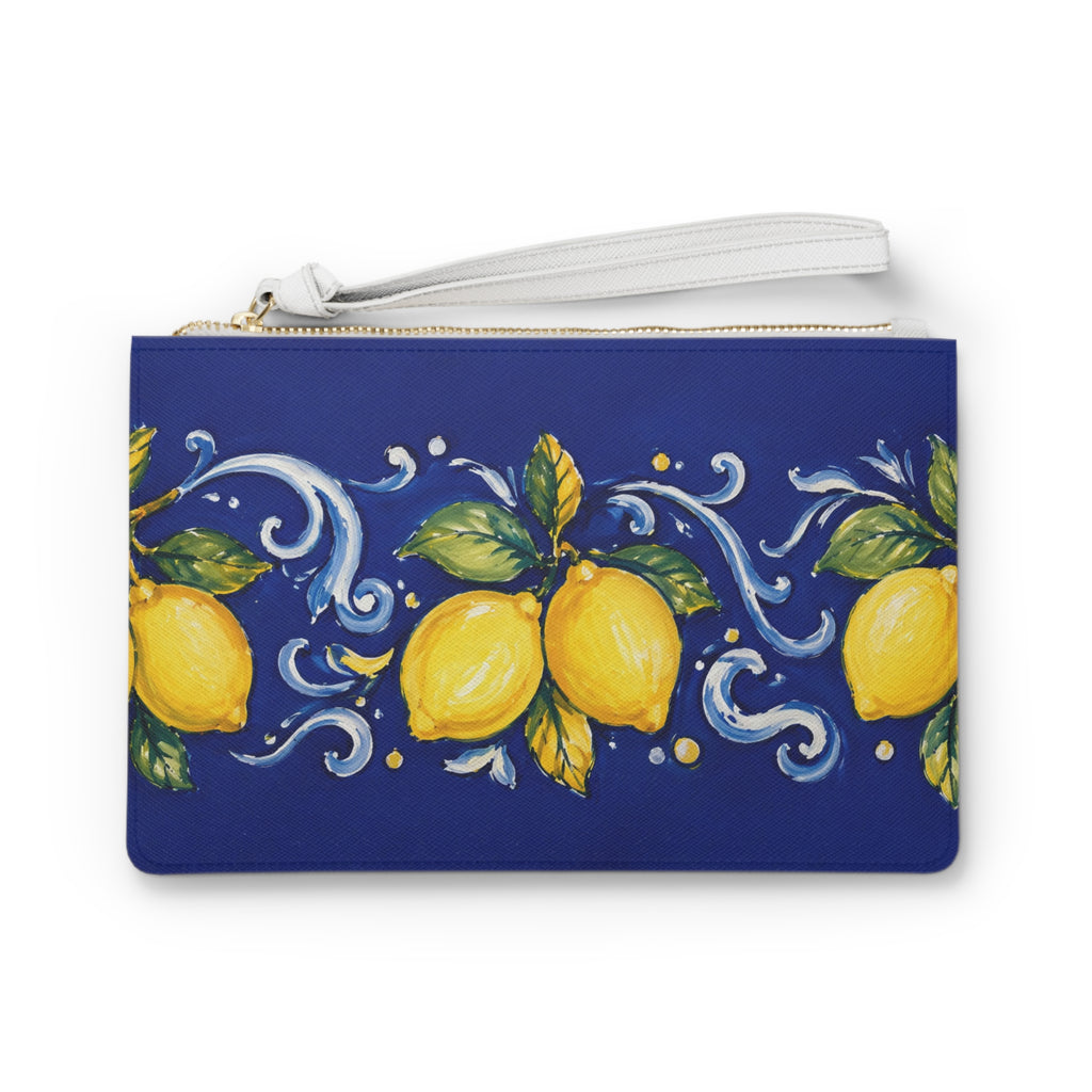 Little Italy Amalfi Blue with Lemon Clutch