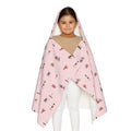 Icons of the Hamptons Pink Hooded Kids Towel —  Childrens Towel