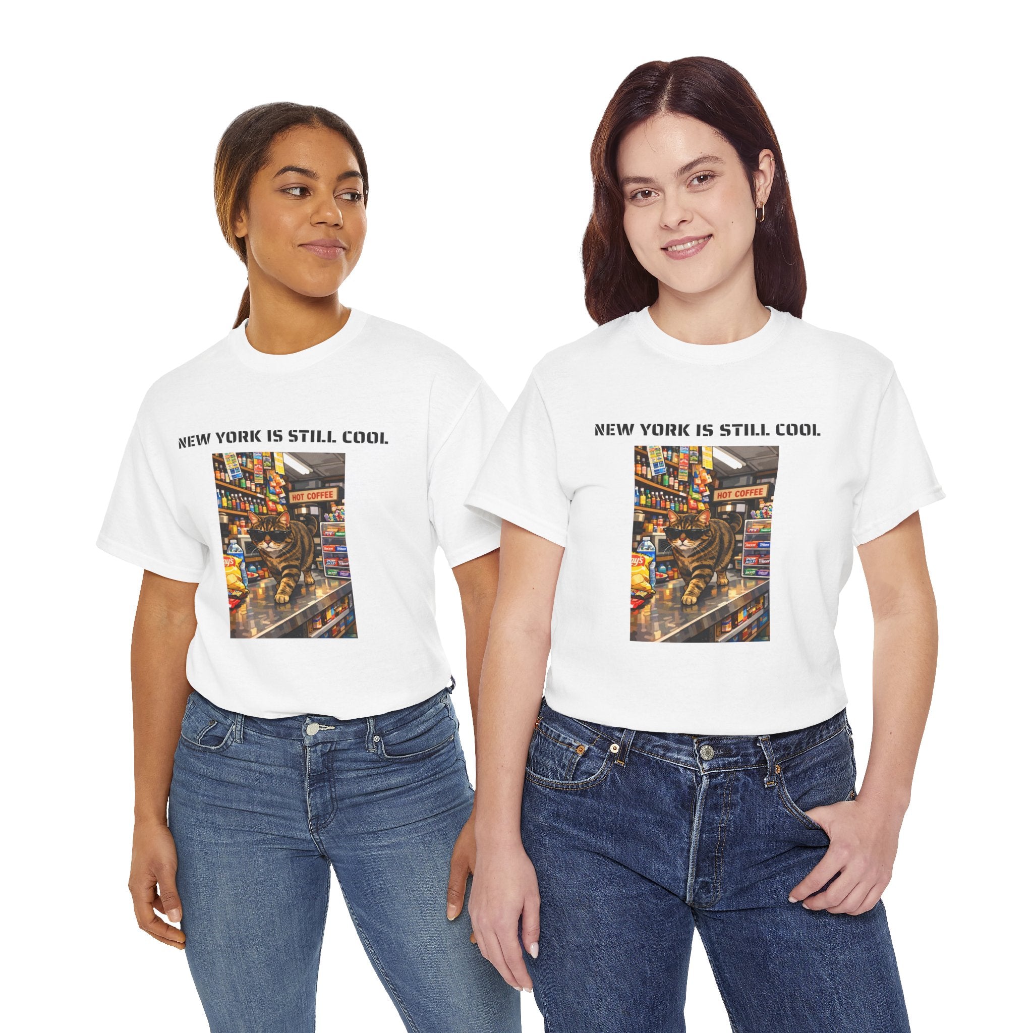 New York Is Still Cool T-Shirt   NYC Bodega Cat Gift Tee
