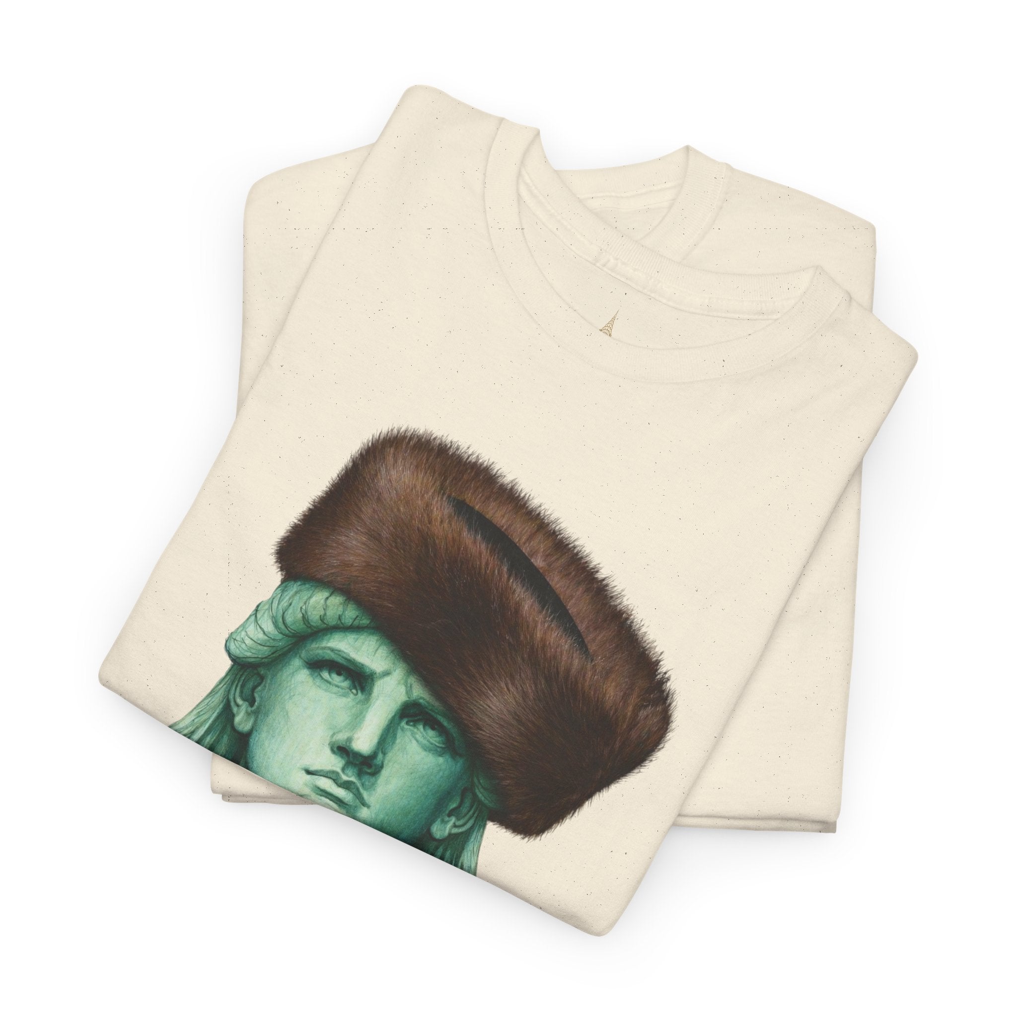 Statue of Liberty Crowned with Shtreimel T-Shirt | NYC Statue Tee