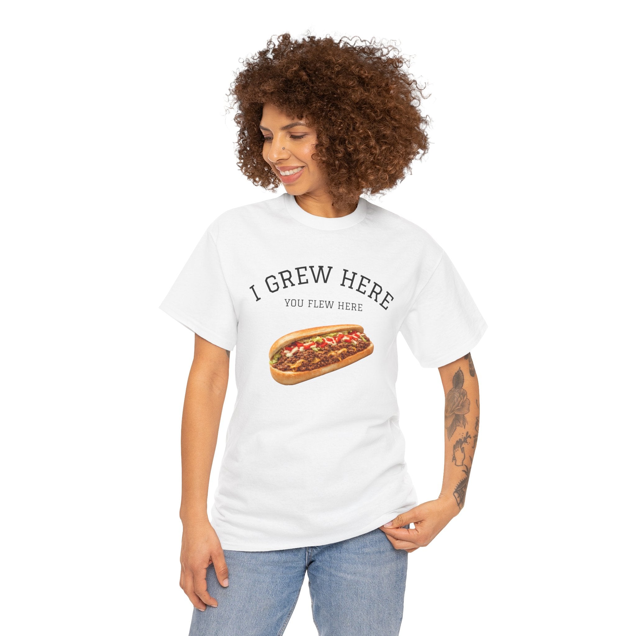 Chopped Cheese T-Shirt | I Grew Here You Flew Here New York City Bodega Food Tee