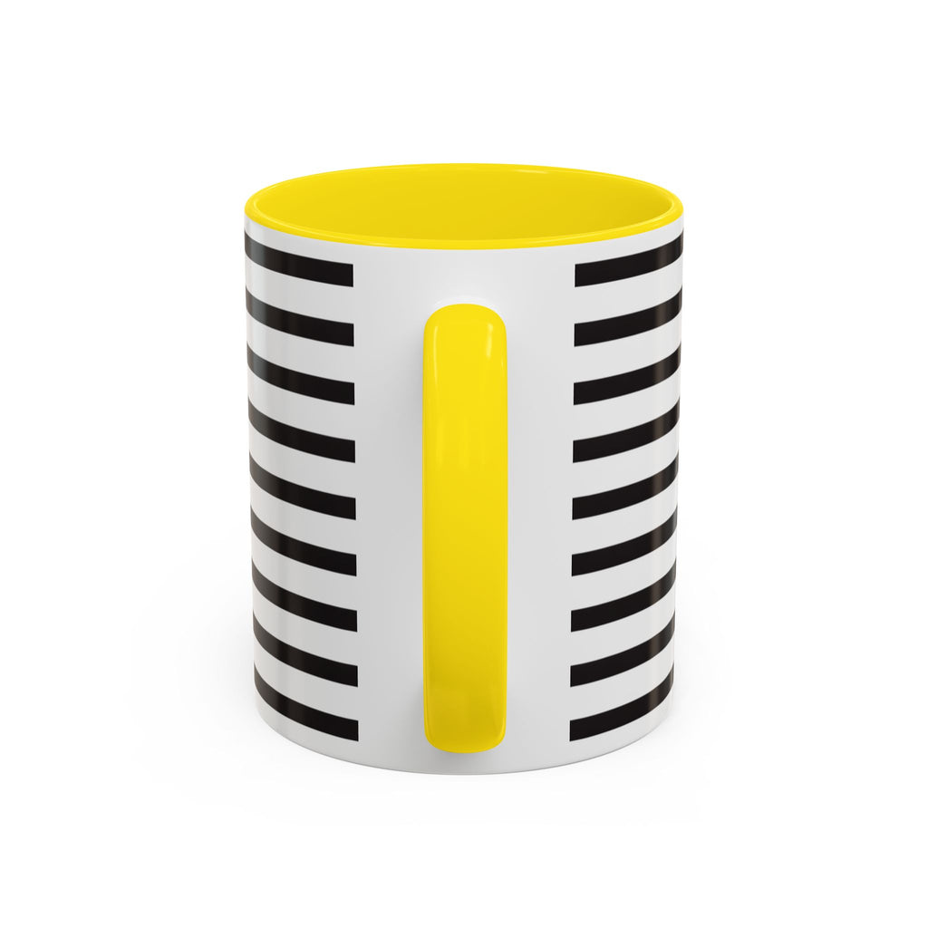 Rainy Day Stripes Mug | Yellow Coffee Cup