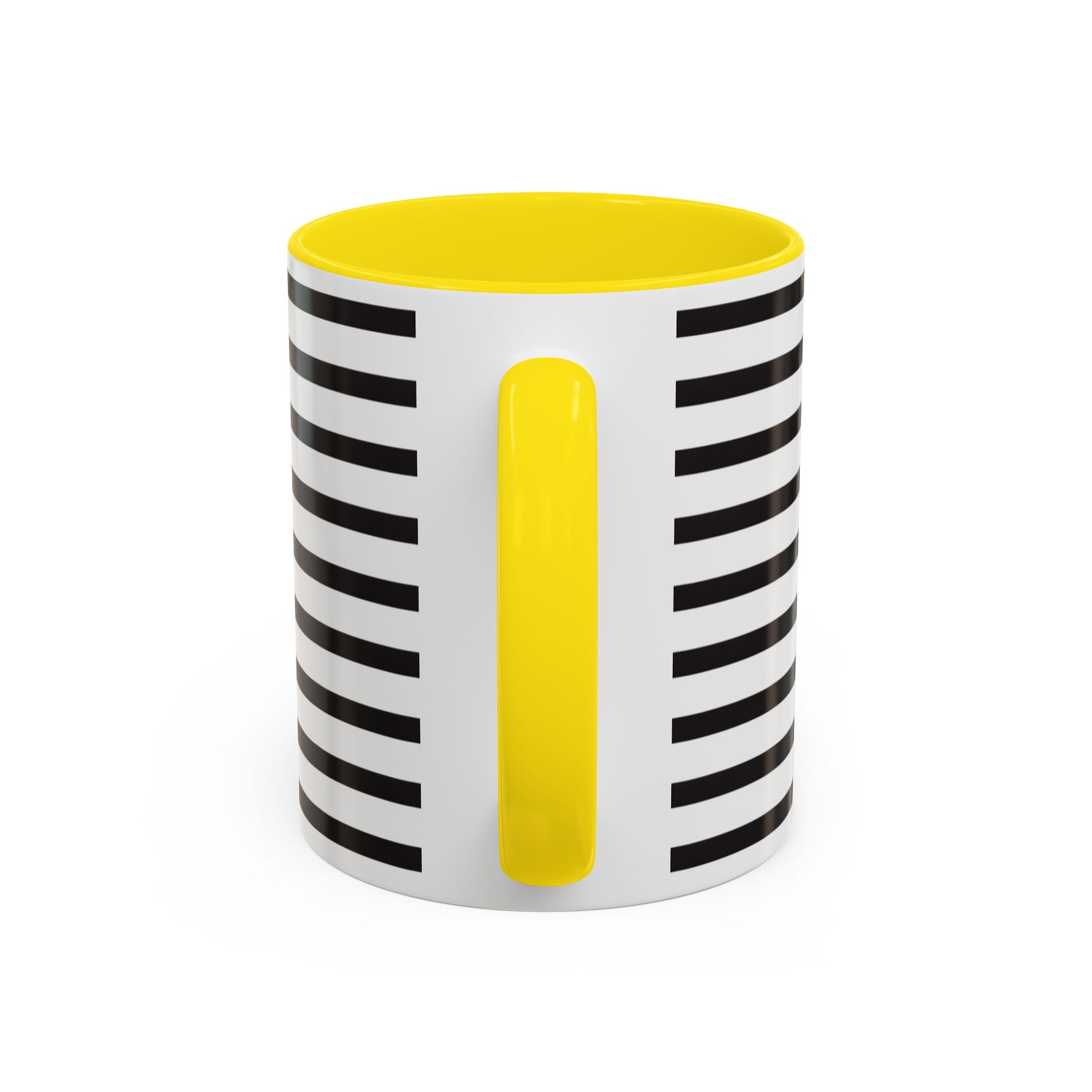 Rainy Day Stripes Mug | Yellow Coffee Cup