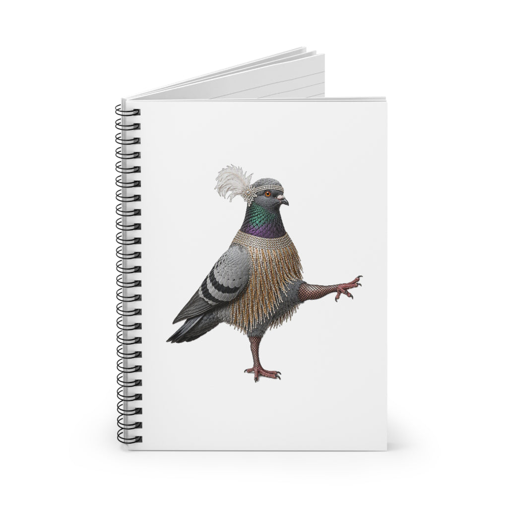 Customizable Rockefeller Center NYC Pigeon Spiral Journal | Bird Lovers Notebook