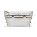Canal Street White Makeup Bag —  T-Bottom Travel Bag