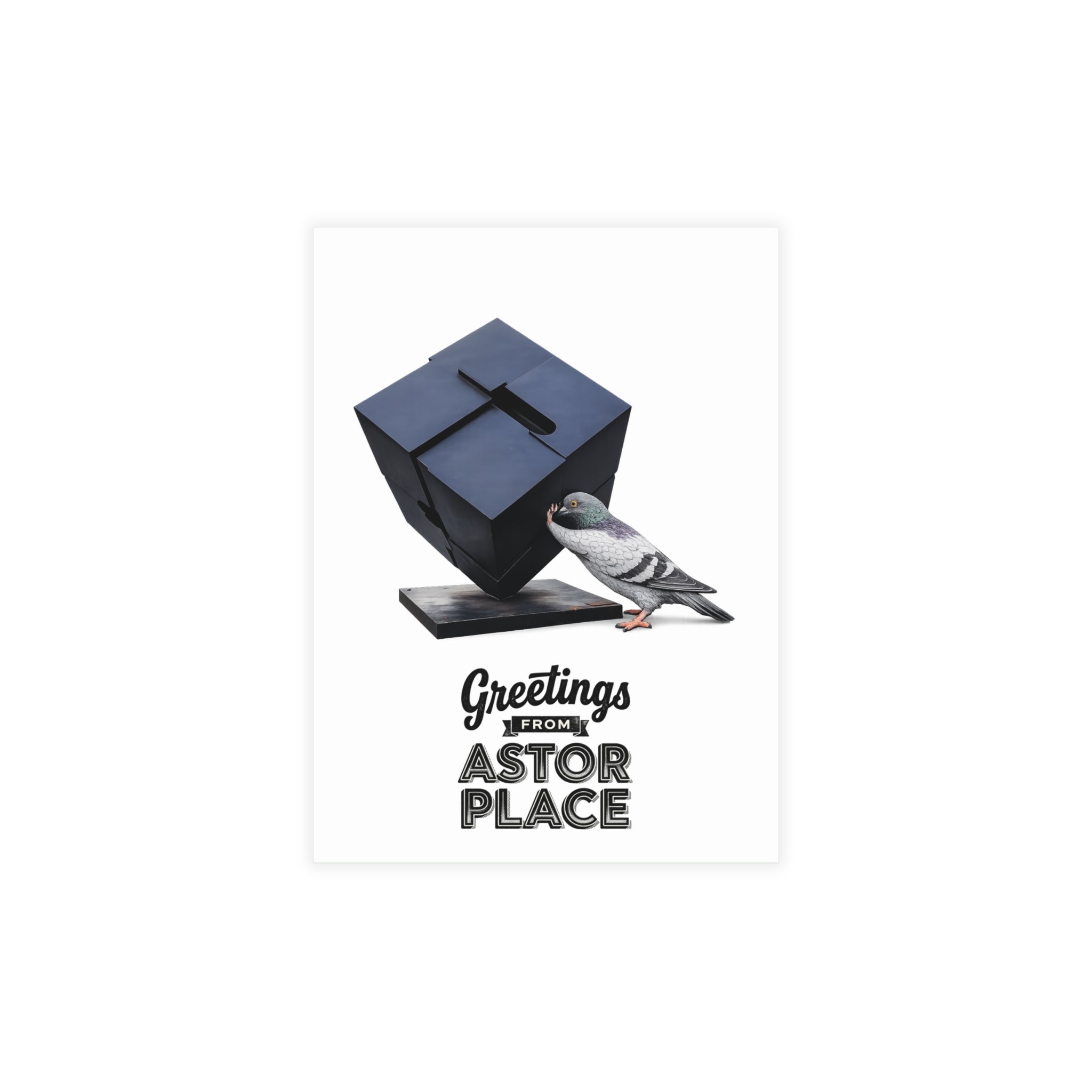 Astor Place NYC Pigeon Postcard Bundle (envelopes included)