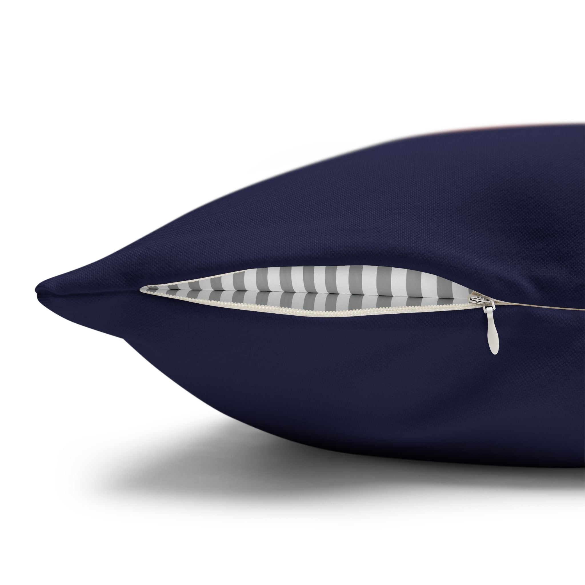 Central Park Model Sailboat Square 16" x 16" Pillowcase – Navy Decorative Throw Pillow Cover (Pillow Not Included)