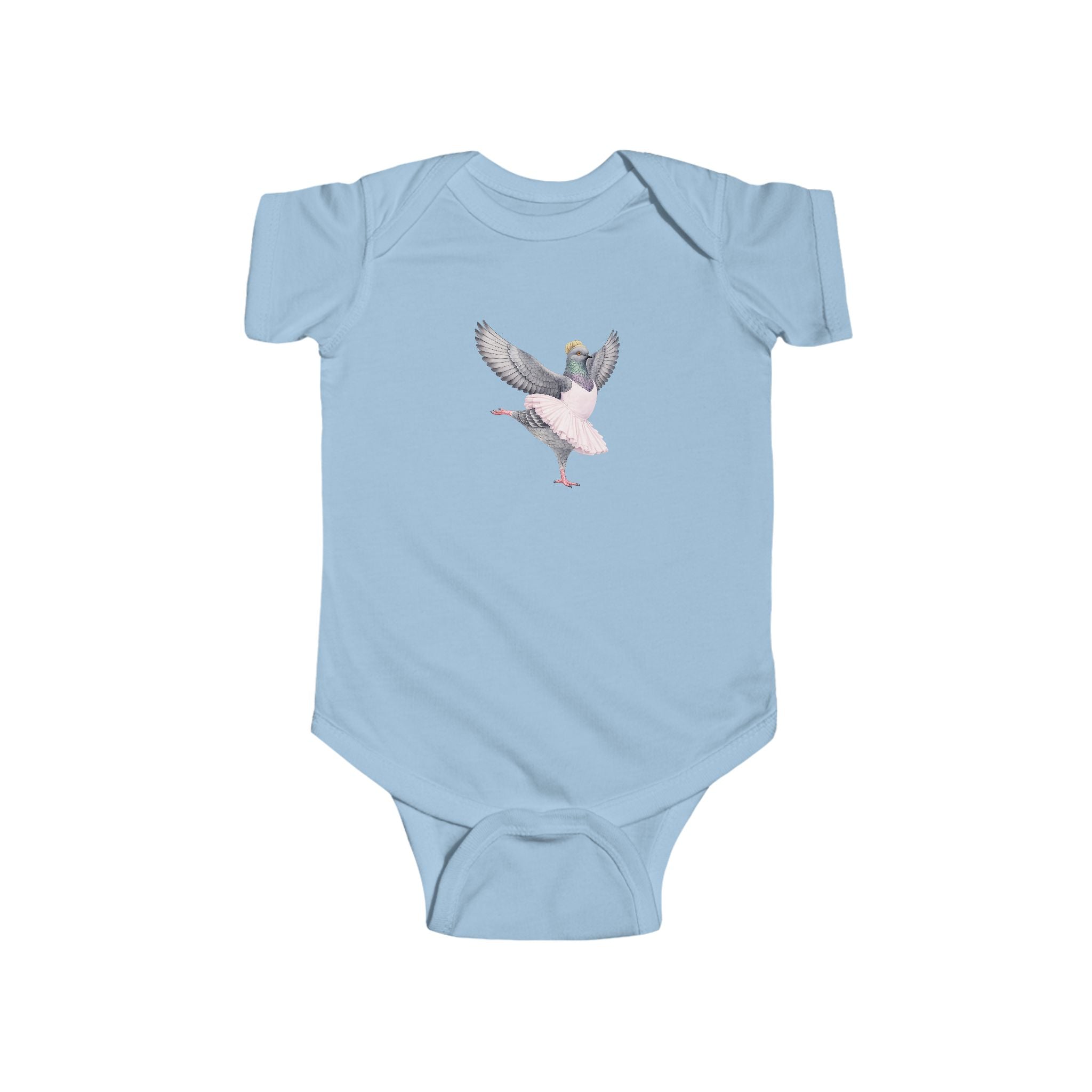 Customizable Lincoln Square NYC Pigeon Baby Onesie | New Yorker Reveal Infant Bodysuit