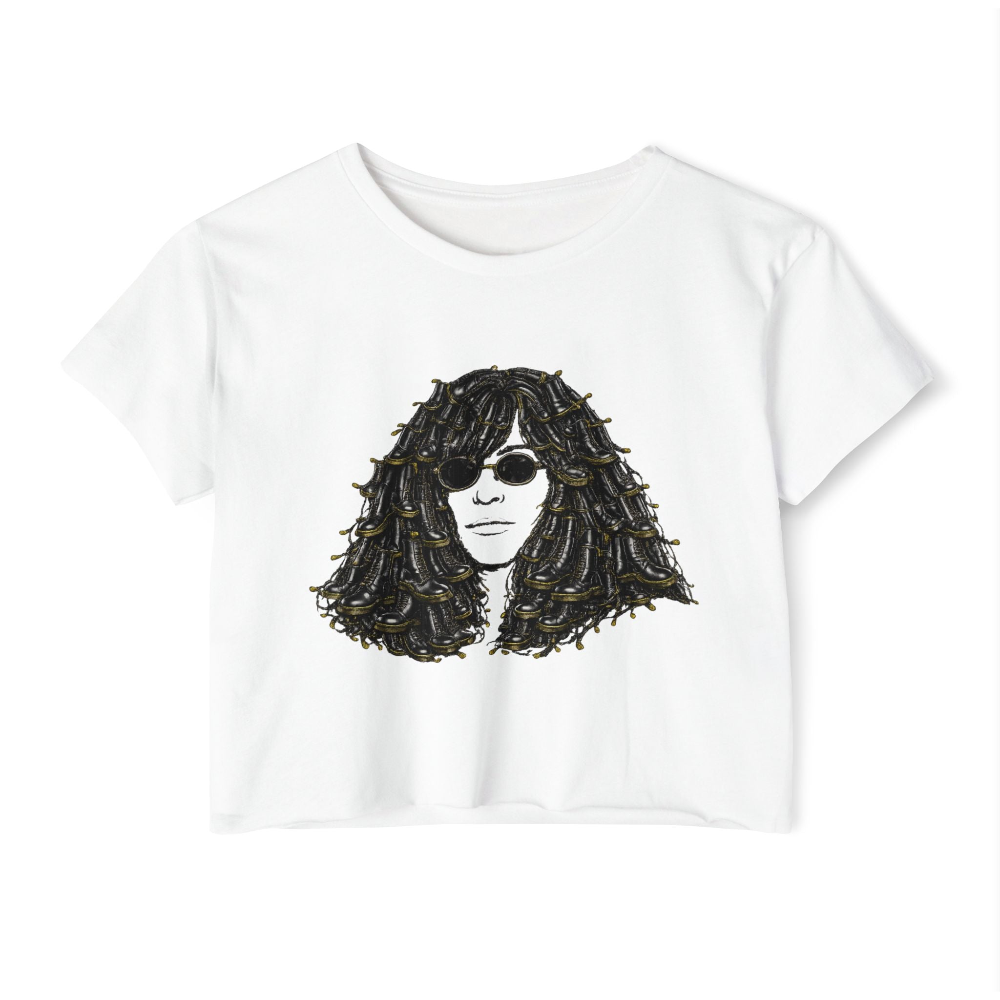 Doc Martin Joey Ramone Crop Top T-shirt   Music Tee