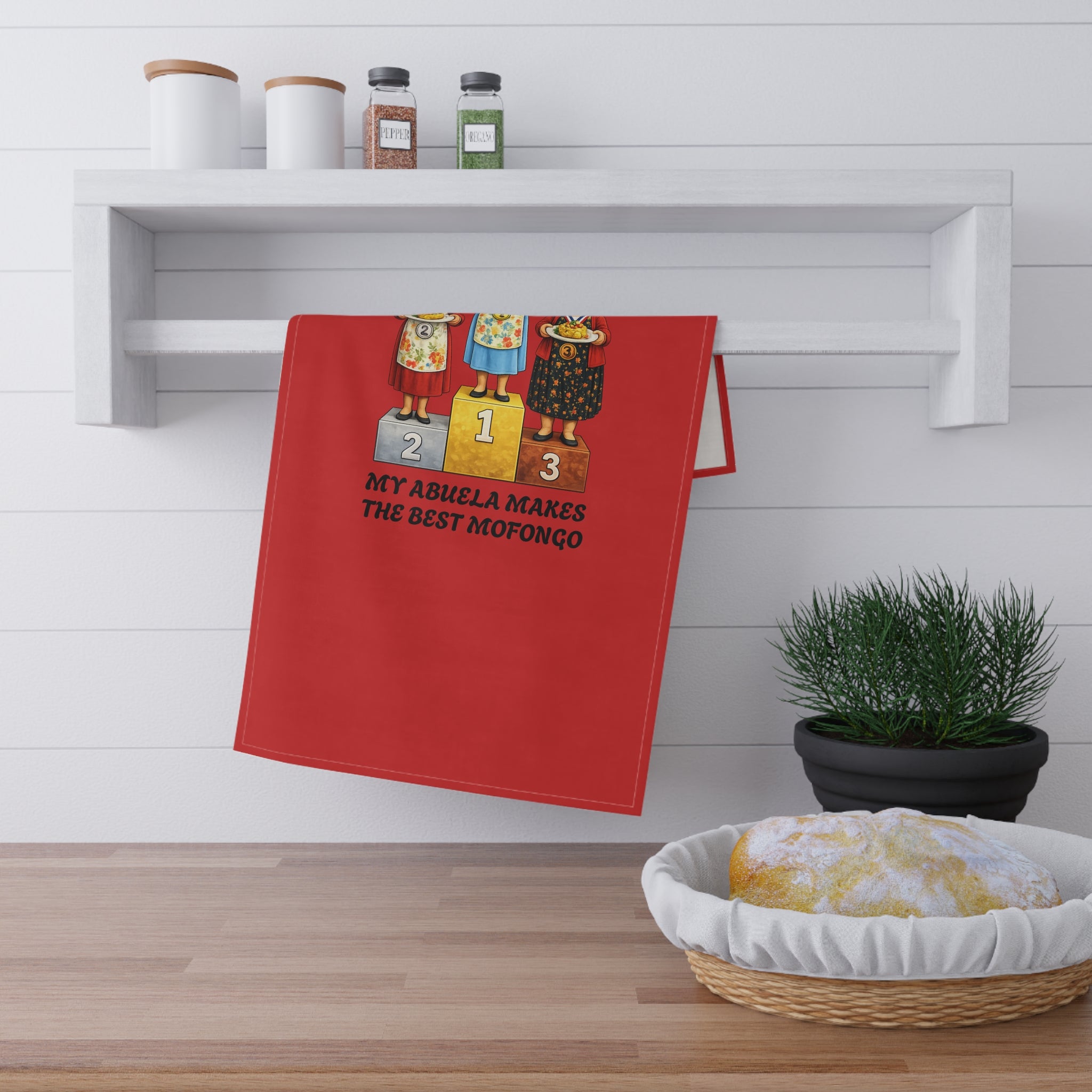 My Abuela Makes The Best Mofongo Tea Towel |  Abuela Cooking Competition Towel