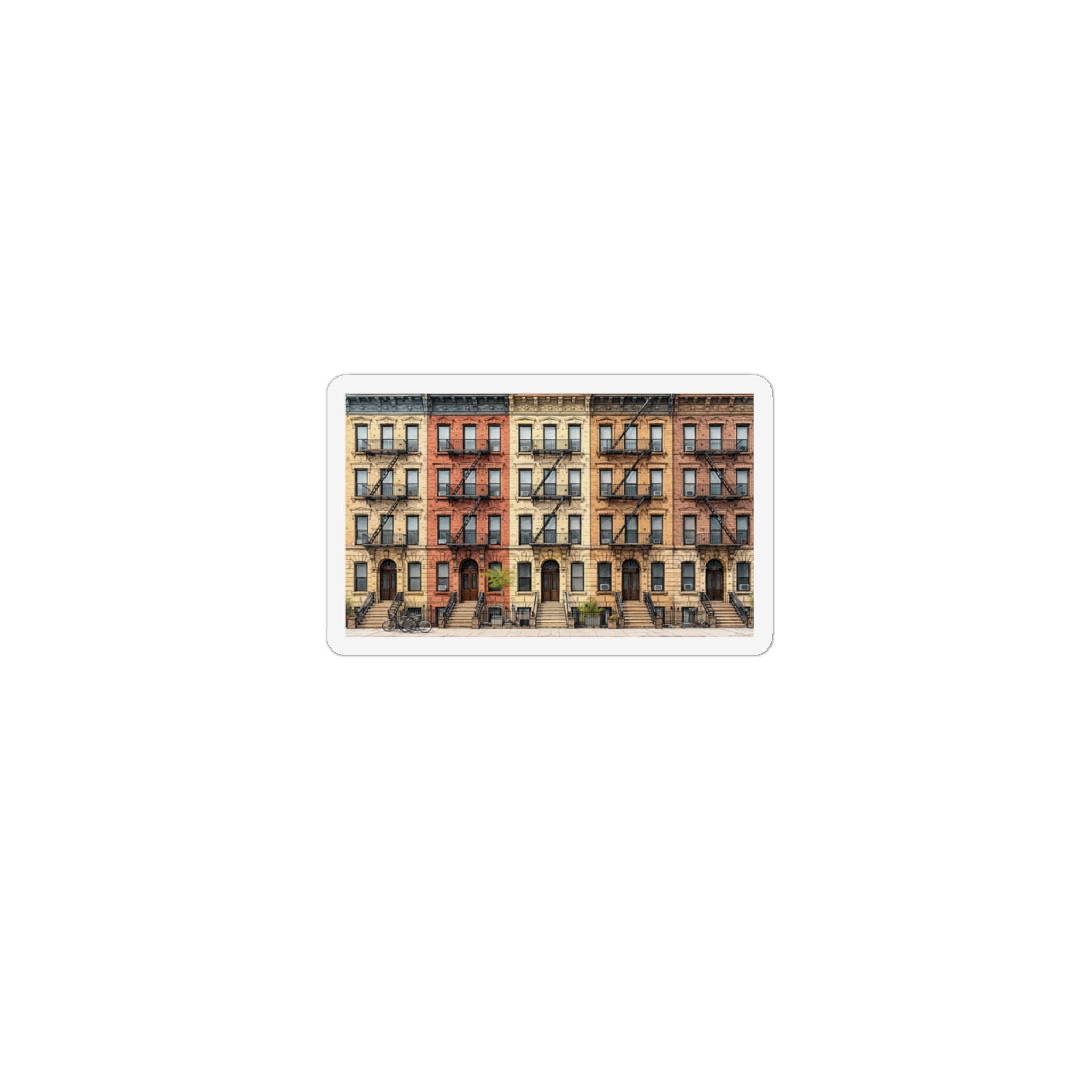 NYC Tenements Magnet | Lower East Side Architecture Fridge Magnet Souvenir