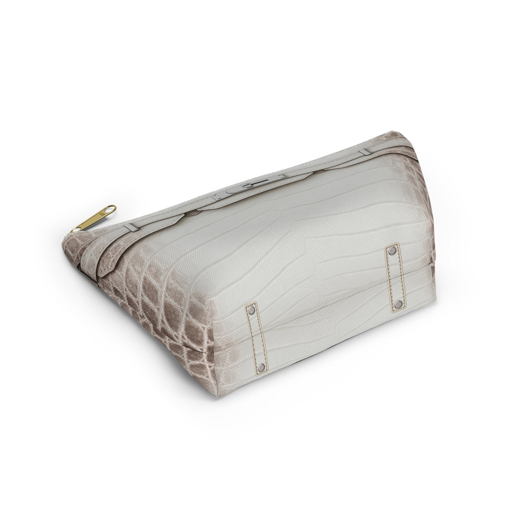 Canal Street White Makeup Bag —  T-Bottom Travel Bag