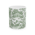 Silicon Valley Green Toile de Jouy 11oz Ceramic Mug