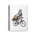 Customizable Midtown NYC Pigeon Spiral Journal | Bike Messenger Bird Lovers Notebook