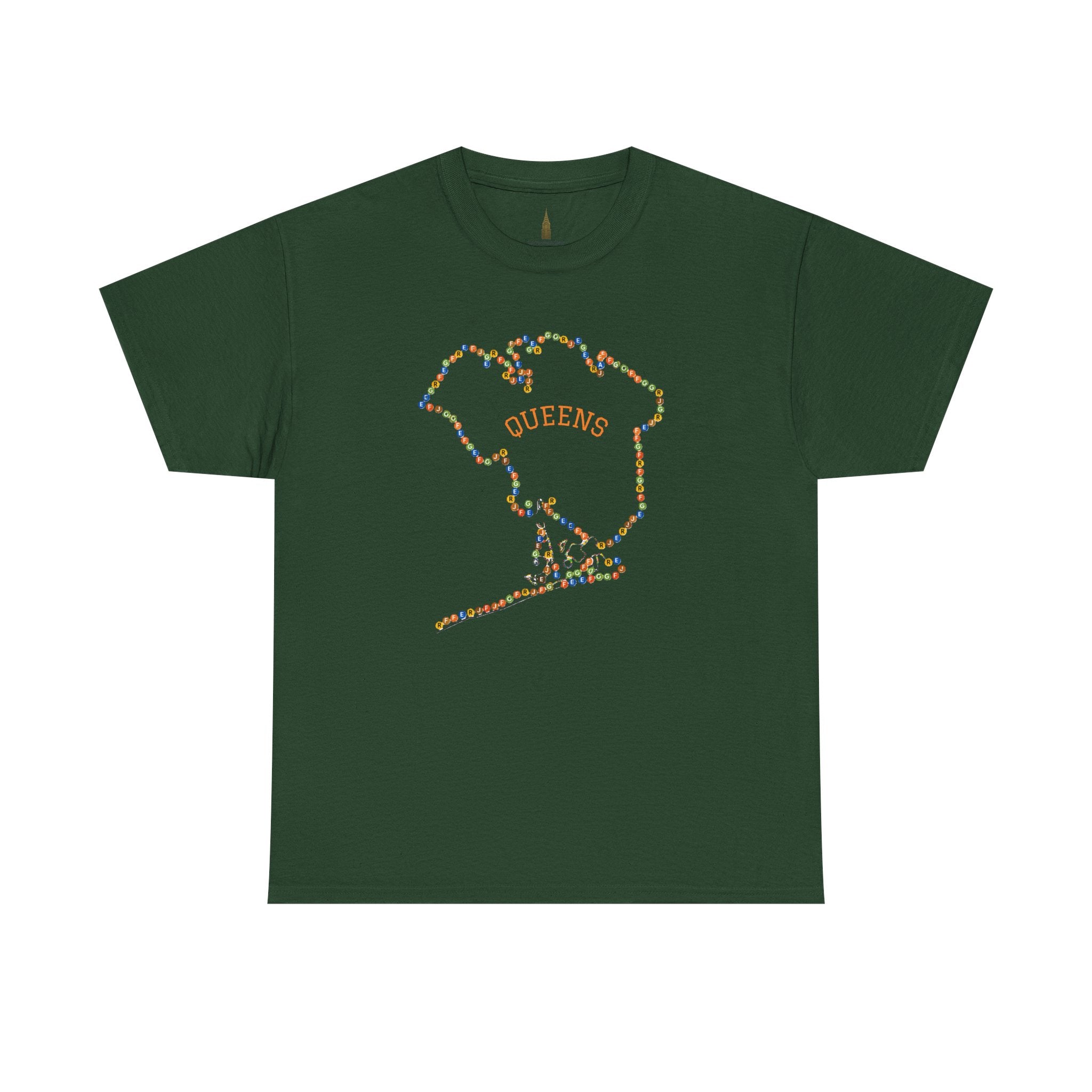 Camiseta Mapa de Queens | Camiseta con Señales de Metro
