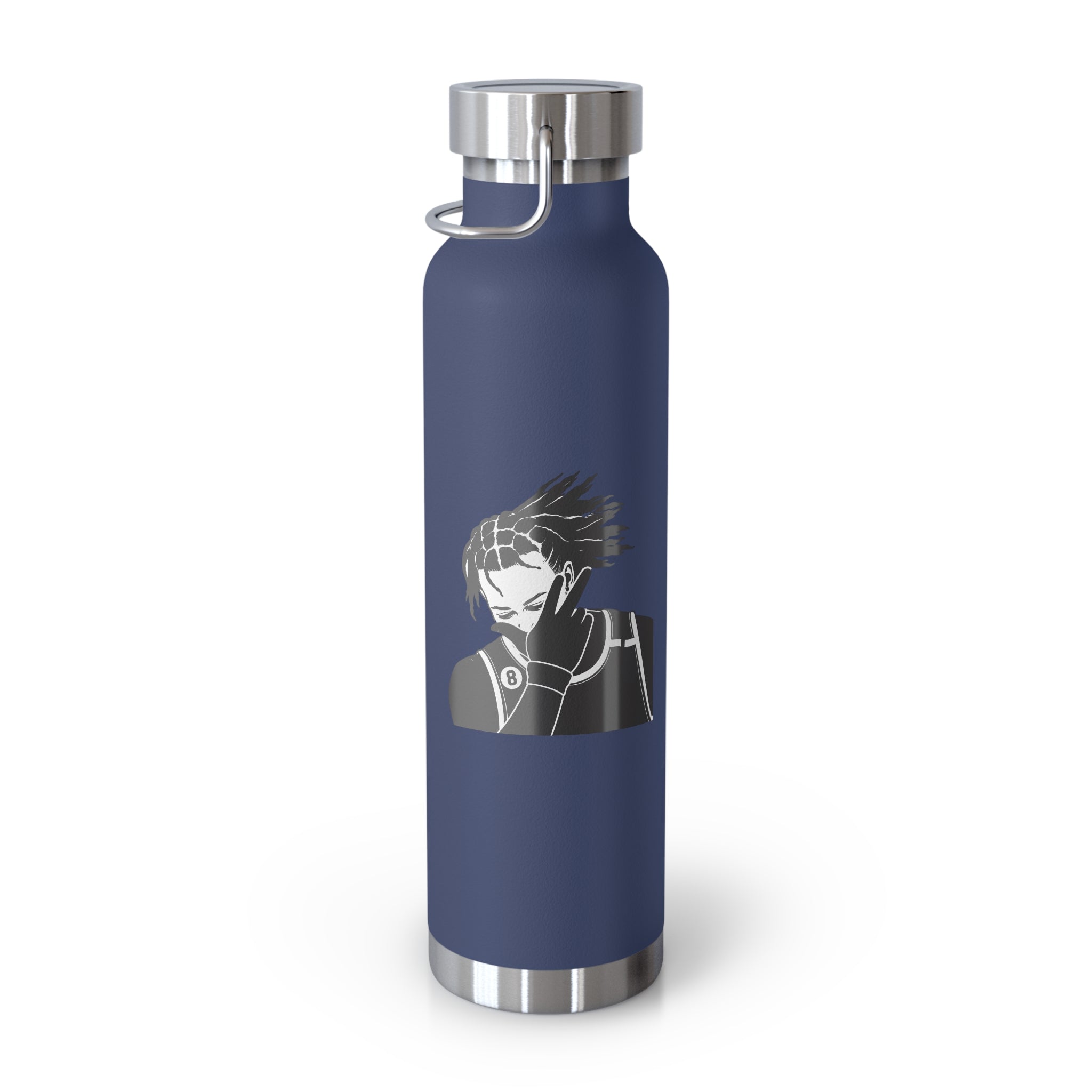 Customizable Jalen Brunson Copper Vacuum Bottle 22oz | Insulated Water Bottle