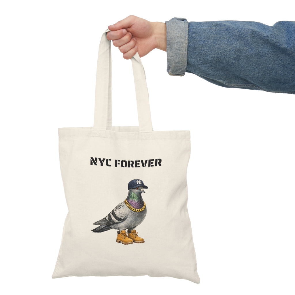 Bronx NYC Pigeon Subway Tote Bag | Illustrated The New Yorker Yankees Bird Lovers Tote