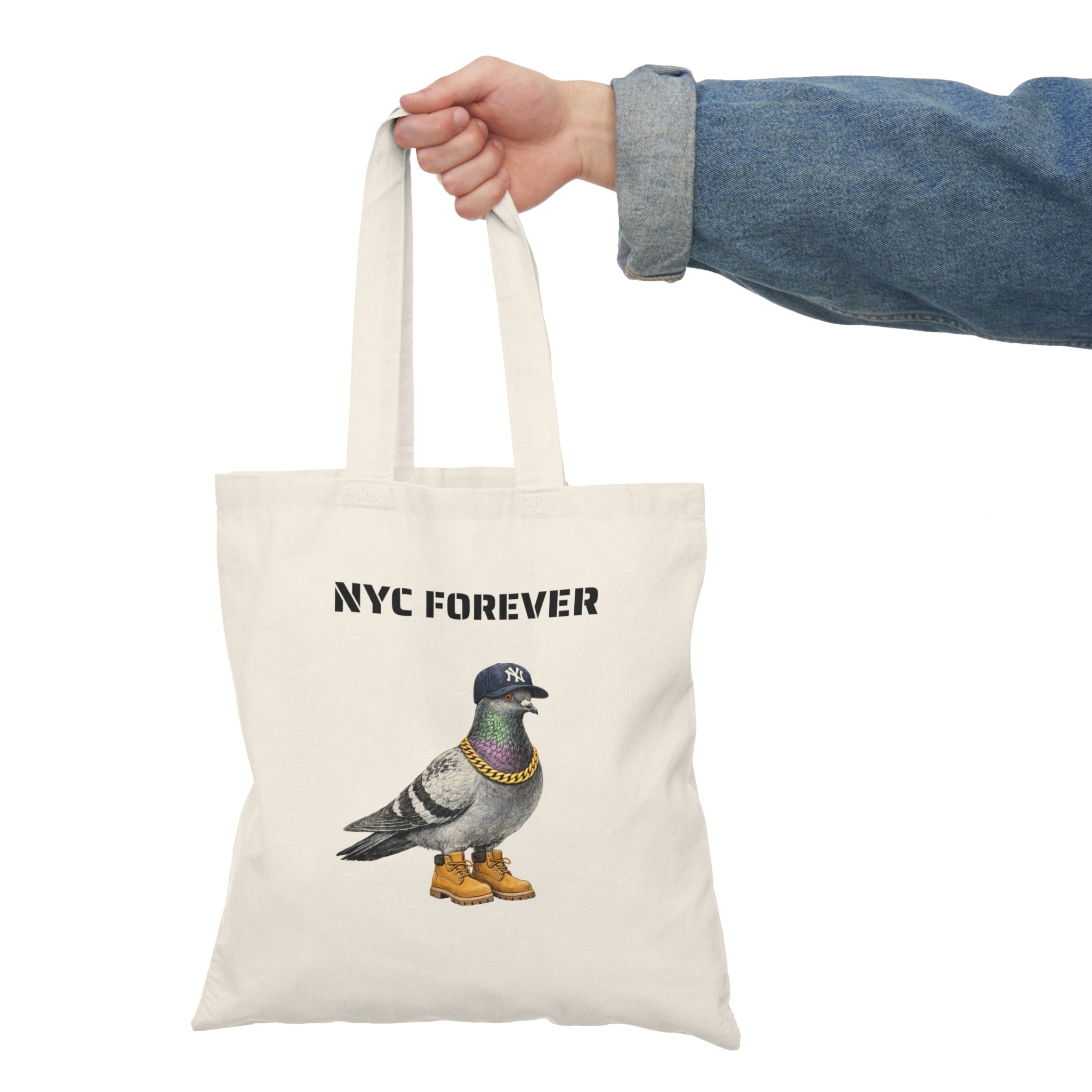 Bronx NYC Pigeon Subway Tote Bag | Illustrated The New Yorker Yankees Bird Lovers Tote