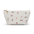 Icons of The Hamptons Heather Gray Accessory Pouch — T-Bottom Makeup Bag