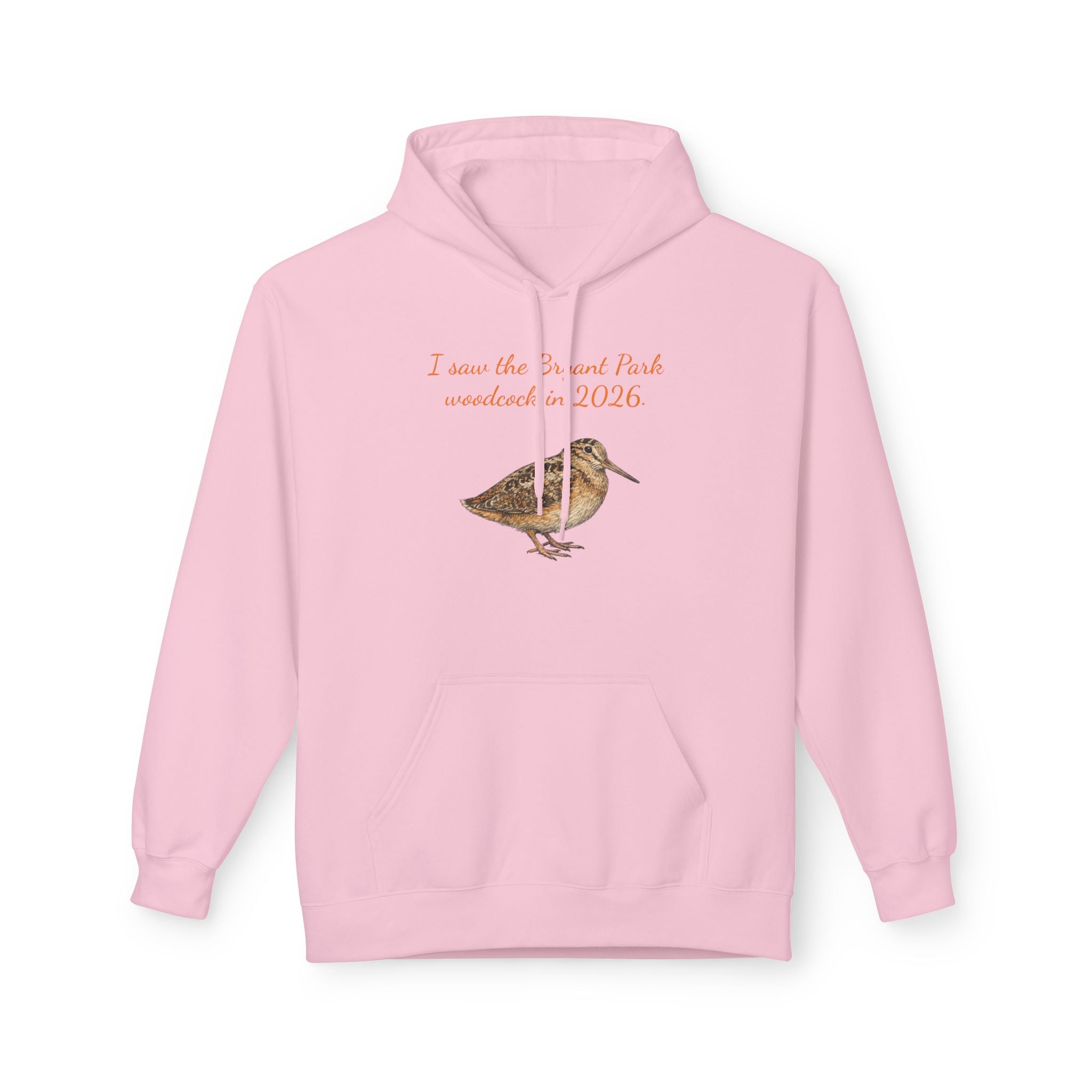 Bryant Park American Woodcock Bird Hoodie — Nature & Birdwatching Hooded Pullover Sweatshirt
