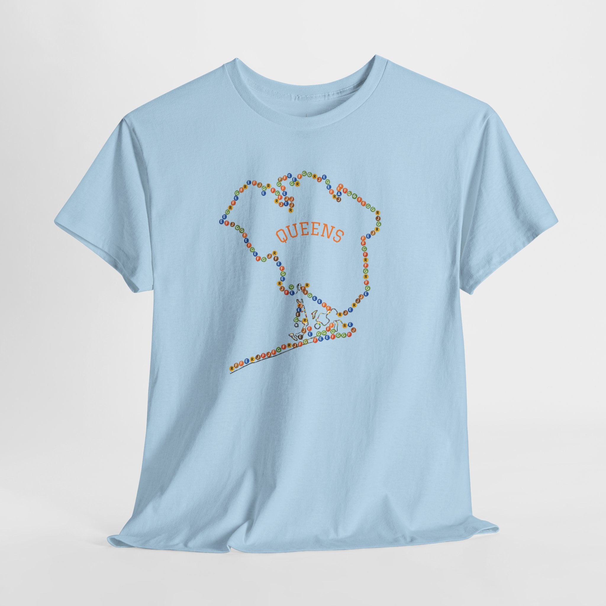 Queens Map Subway Signs T-Shirt | NYC Subway Tee