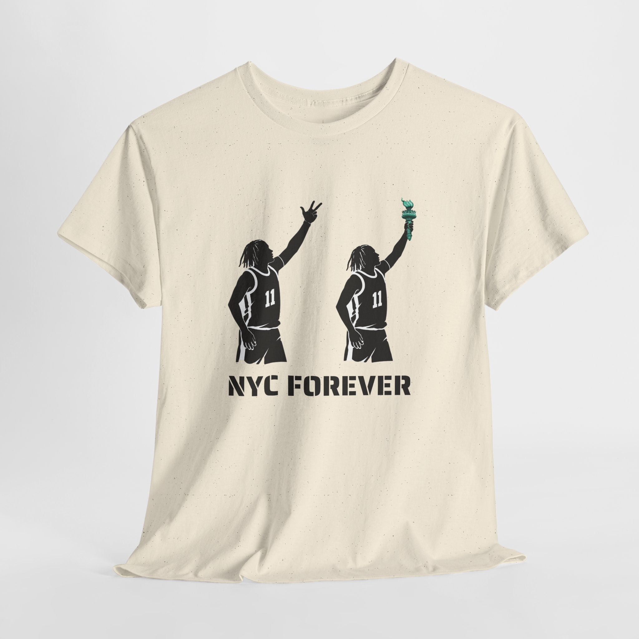New York Basketball Jalen Brunson Tee | NYC Icons Statue of Liberty T-shirt