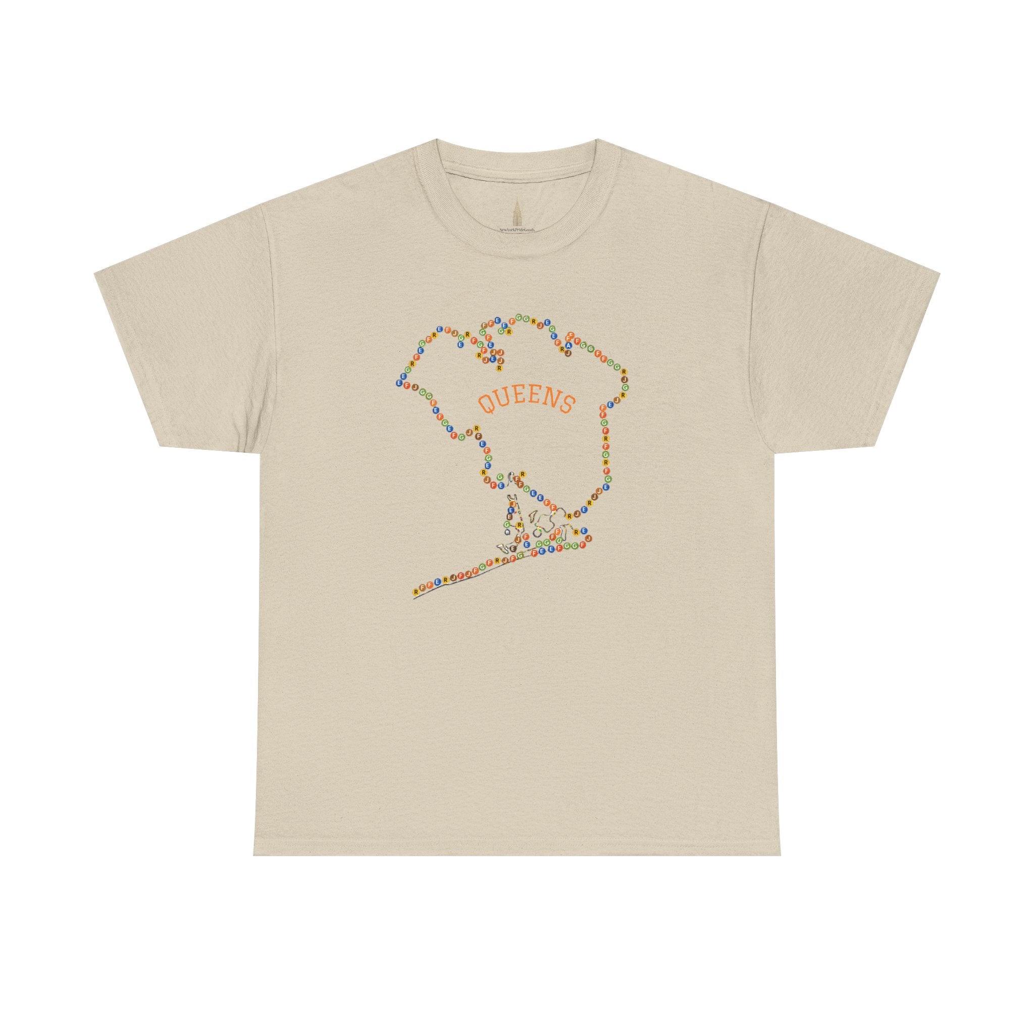 Camiseta Mapa de Queens | Camiseta con Señales de Metro