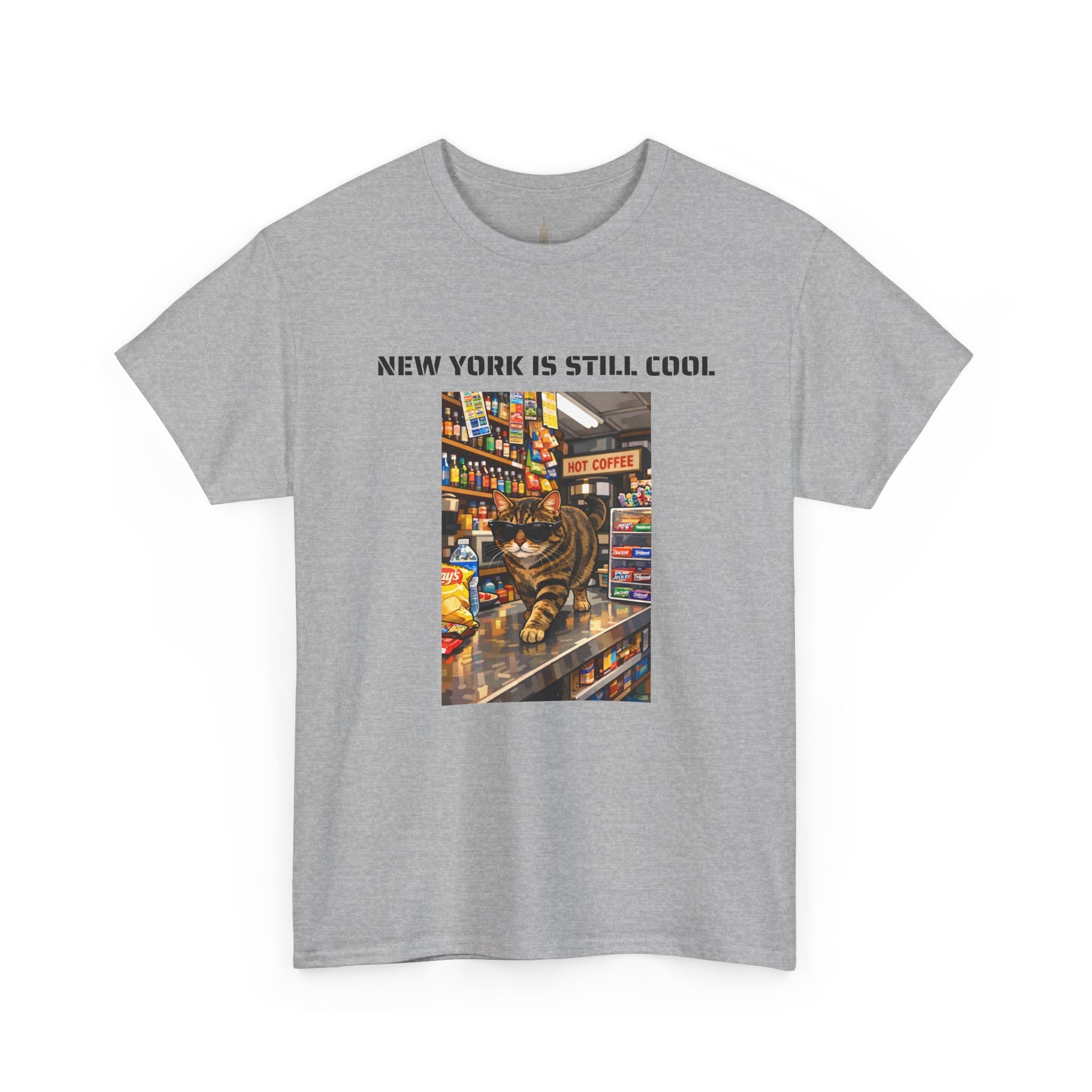 New York Is Still Cool T-Shirt   NYC Bodega Cat Gift Tee