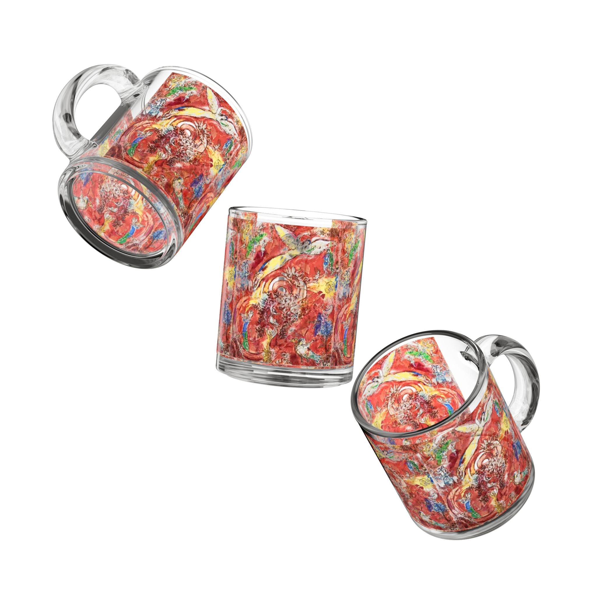 Lincoln Center The Triumph of Music Glass Mug | 10oz Marc Chagall Pattern