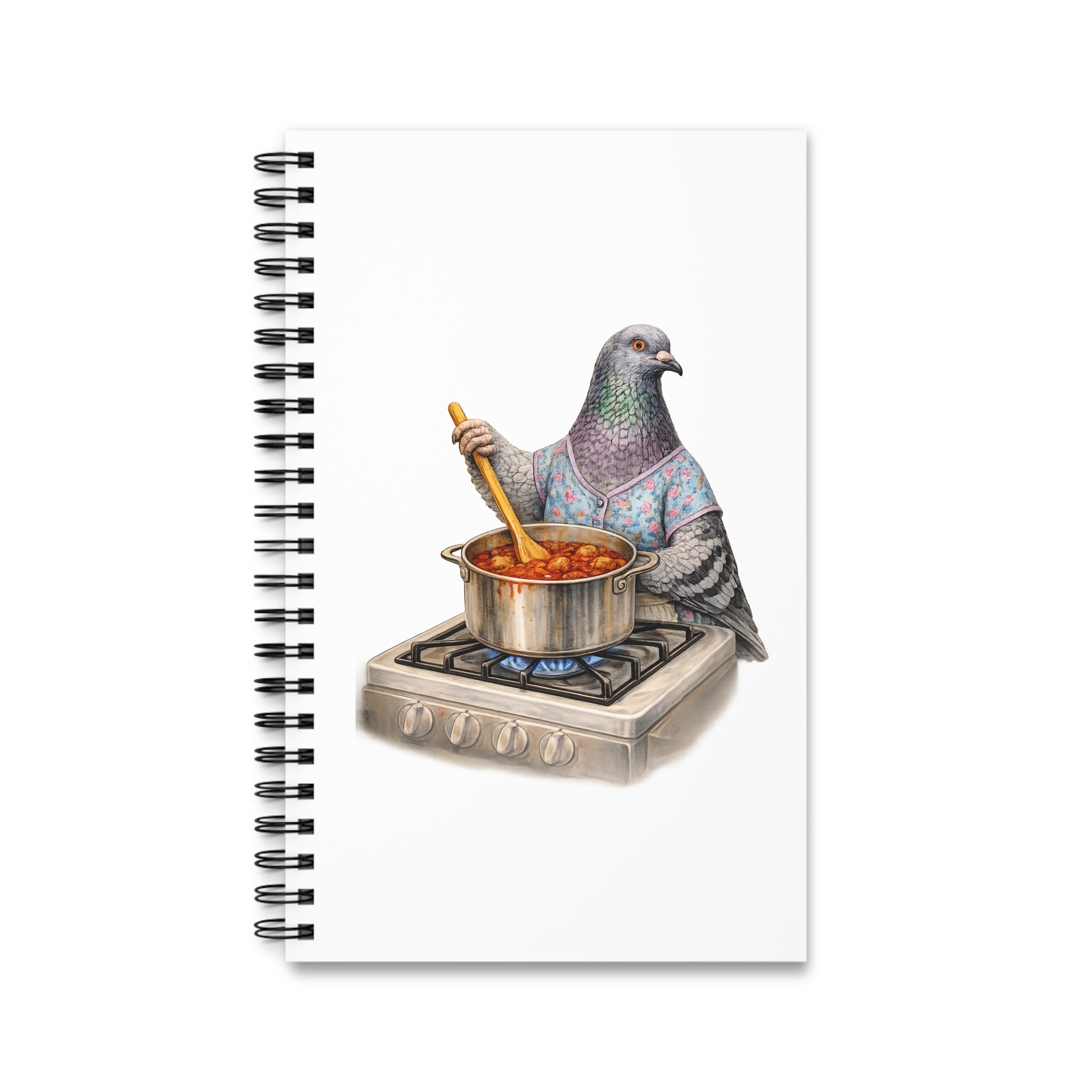 Customizable Bensonhurst NYC Pigeon Spiral Journal | Brooklyn Nonna Sunday Sauce Bird Lovers Notebook