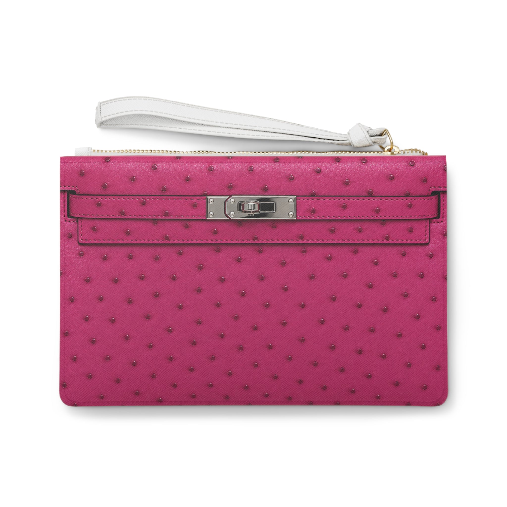 Canal Street Fuchsia Clutch Bag — Elegant Wristlet Purse for Evening & Gifts