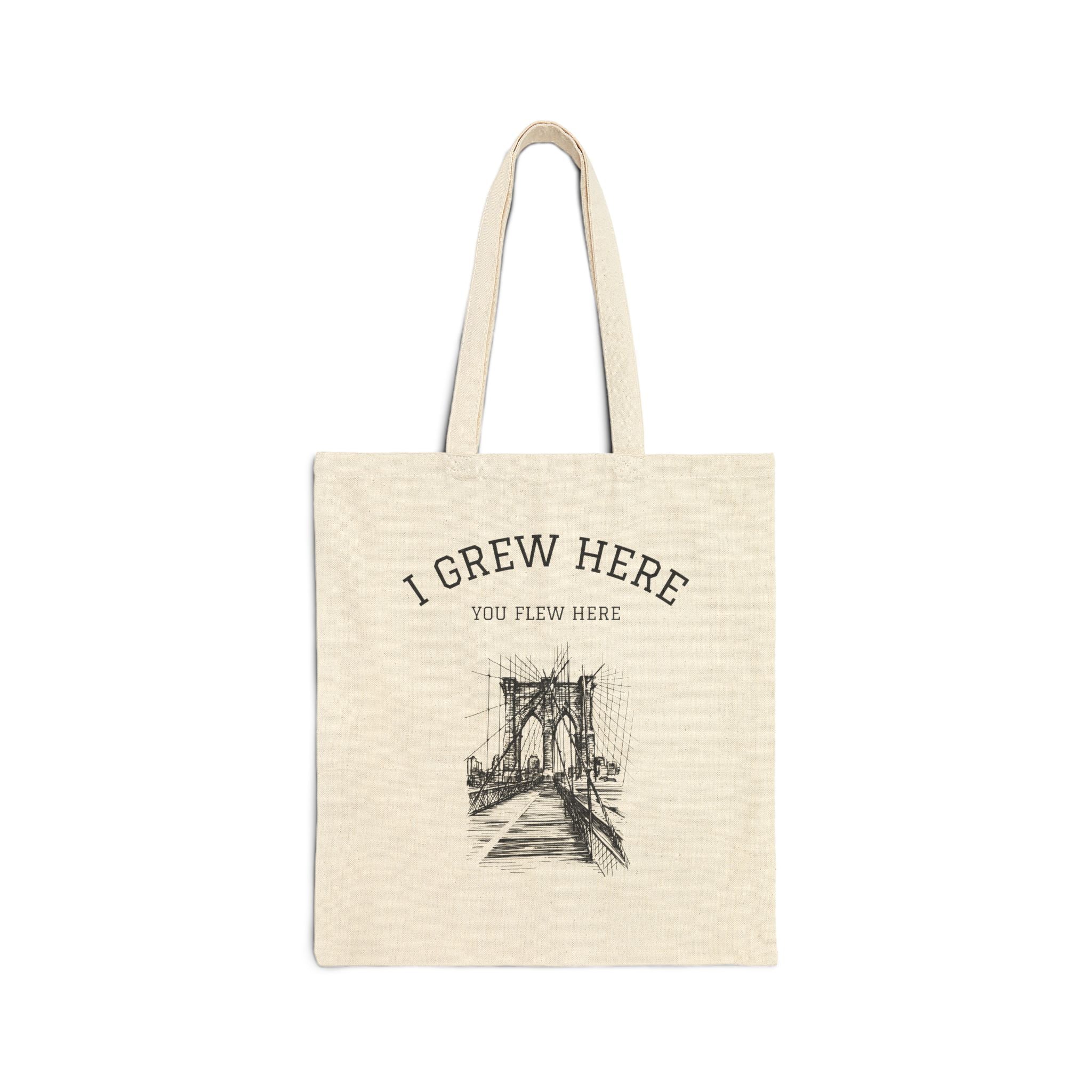 Brooklyn Bridge Bag | I Grew Here You Flew Here NYC Tote Bag