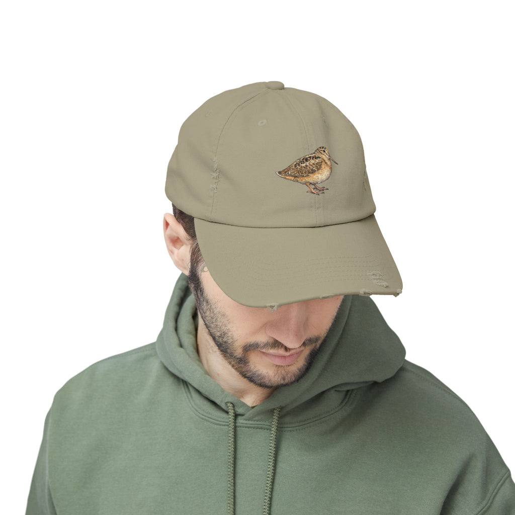 Bryant Park American Woodcock Distressed Cap — Nature Hat for Bird Lovers