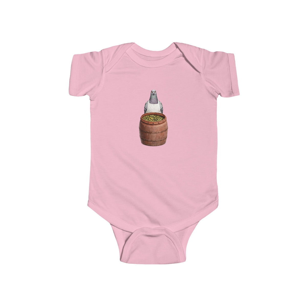 Customizable Lower East Side NYC Pigeon Baby Onesie | New Yorker Reveal Infant Bodysuit