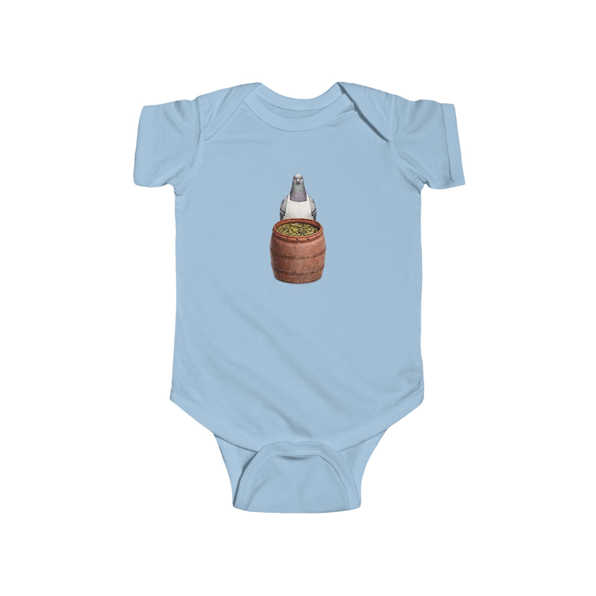 Customizable Lower East Side NYC Pigeon Baby Onesie | New Yorker Reveal Infant Bodysuit