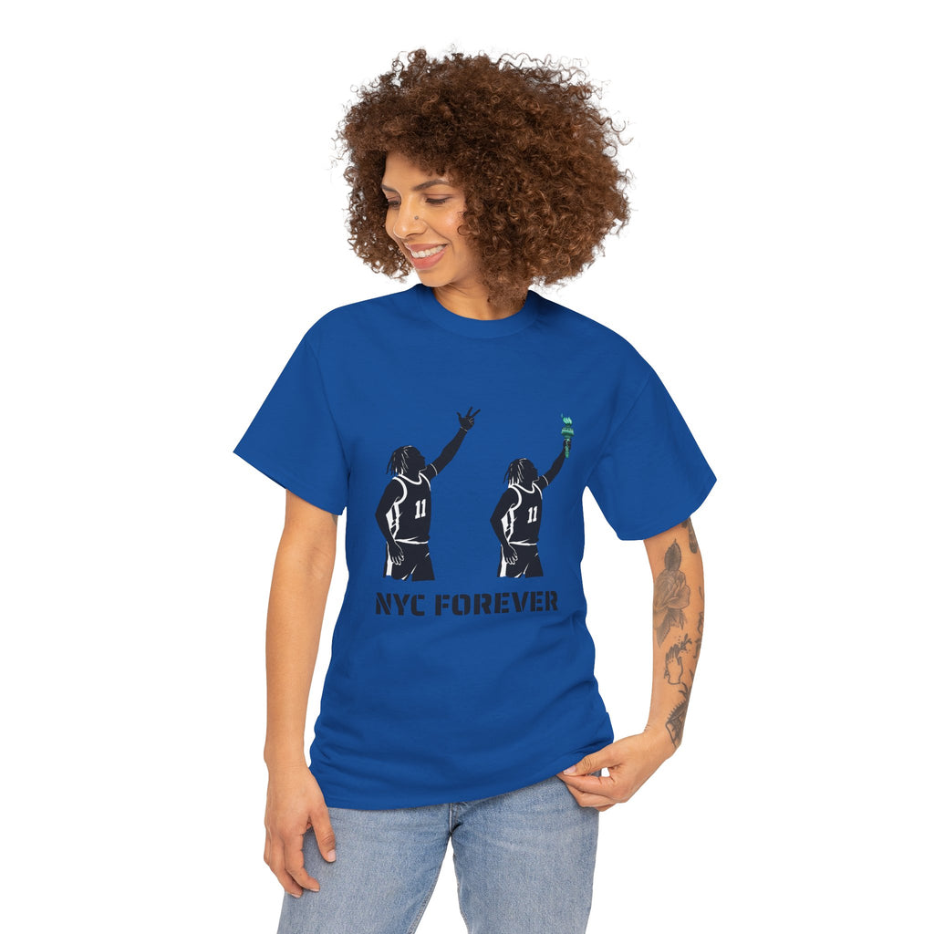 New York Basketball Jalen Brunson Tee | NYC Icons Statue of Liberty T-shirt