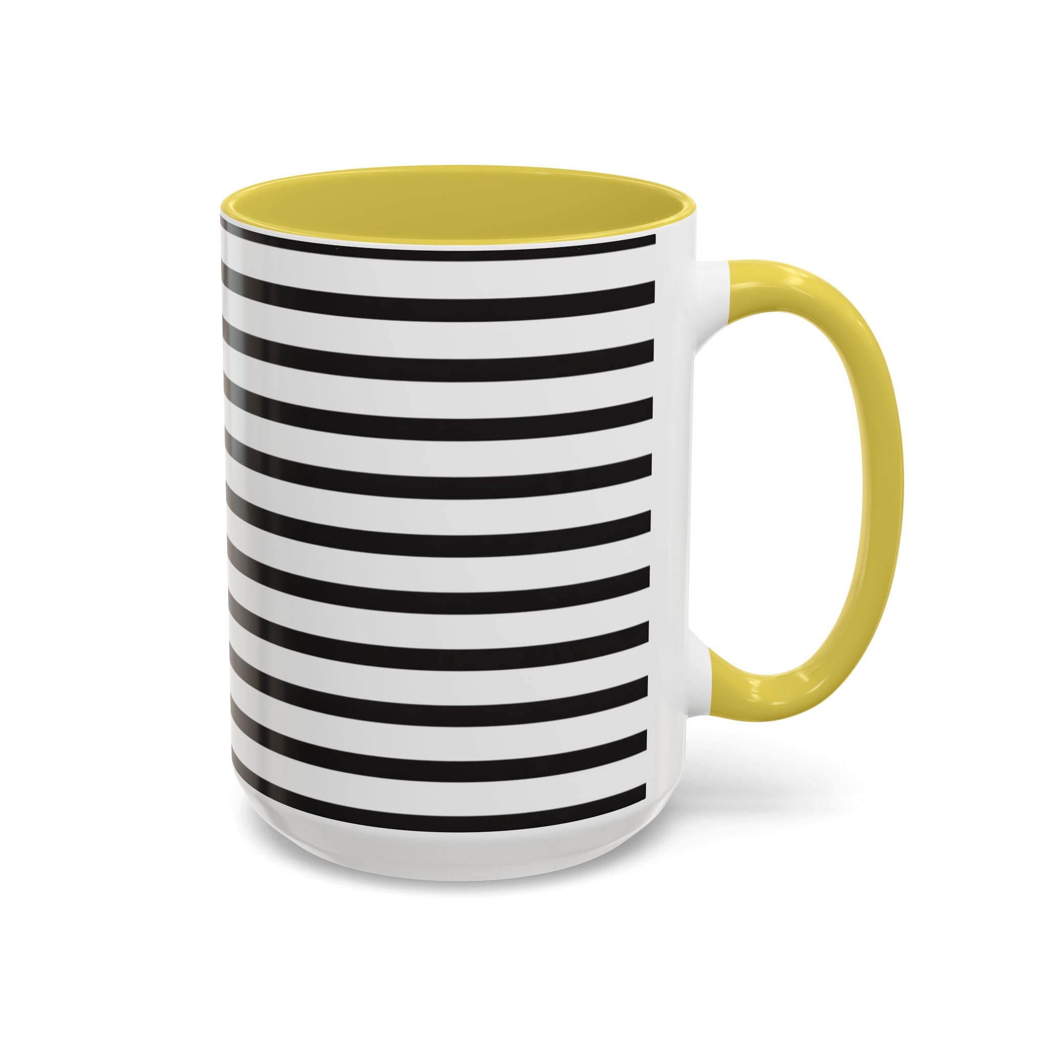 Rainy Day Stripes Mug | Yellow Coffee Cup